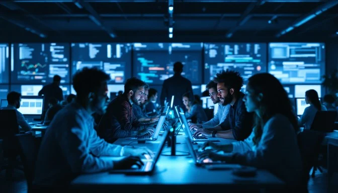 coders after dark stockcake